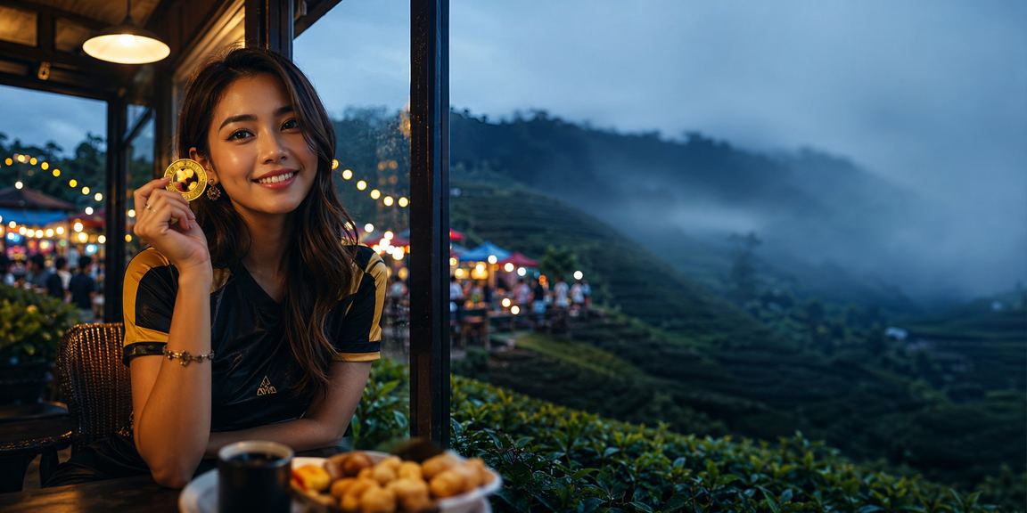 Suasana hiburan kasino bergaya Malaysia dengan skrin slot berwarna-warni
